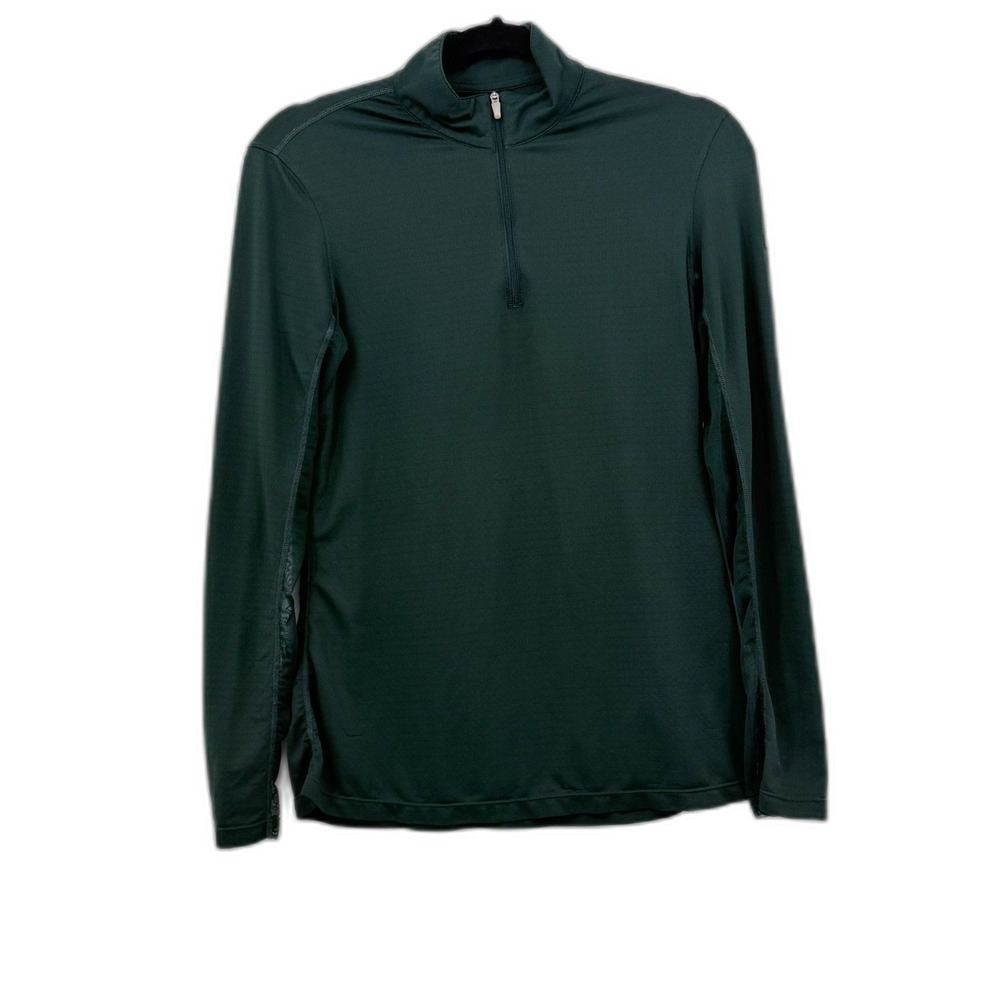 Dover Forest Green English Riding Shirt Women Equestrian Small 1/4 Zip Layer